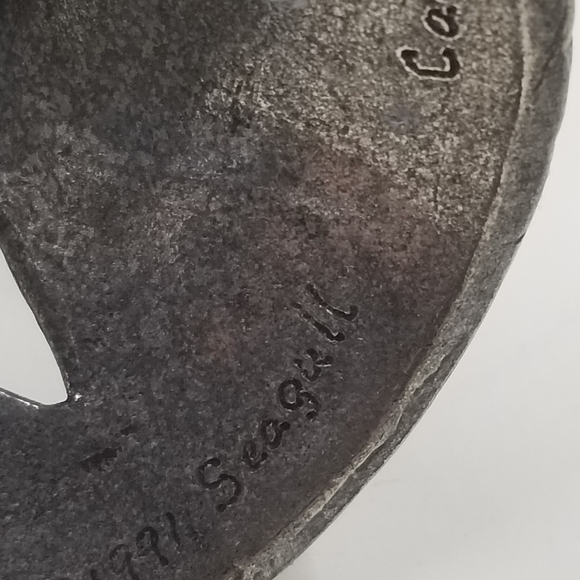 Two pewter candleholders created Canadian craftmakers, Seagull - Picture 5 of 5